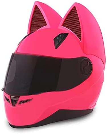 Nitrinos Nts-003 Street Helmet Full Face Pink cat Helmet