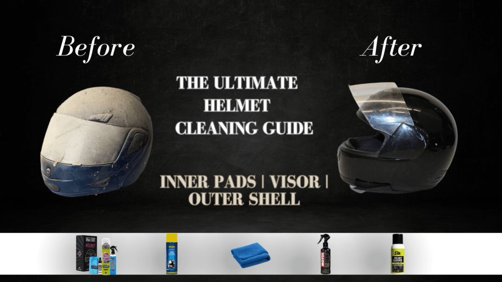 The ultimate helmet cleaning guide for inner pads visors and outer shell